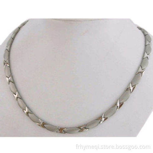 2013 Fashionable Pure Titanium Necklace with Magnet and Germanium, Health Care for Businessman